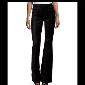 7 for all Mankind The Pintuck Trouser black velvet